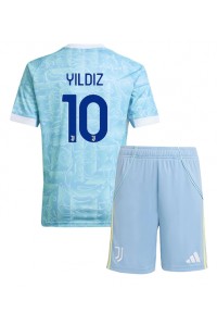 Juventus Kenan Yildiz #10 Babyklær Borte Fotballdrakt til barn 2025-26 Korte ermer (+ Korte bukser)